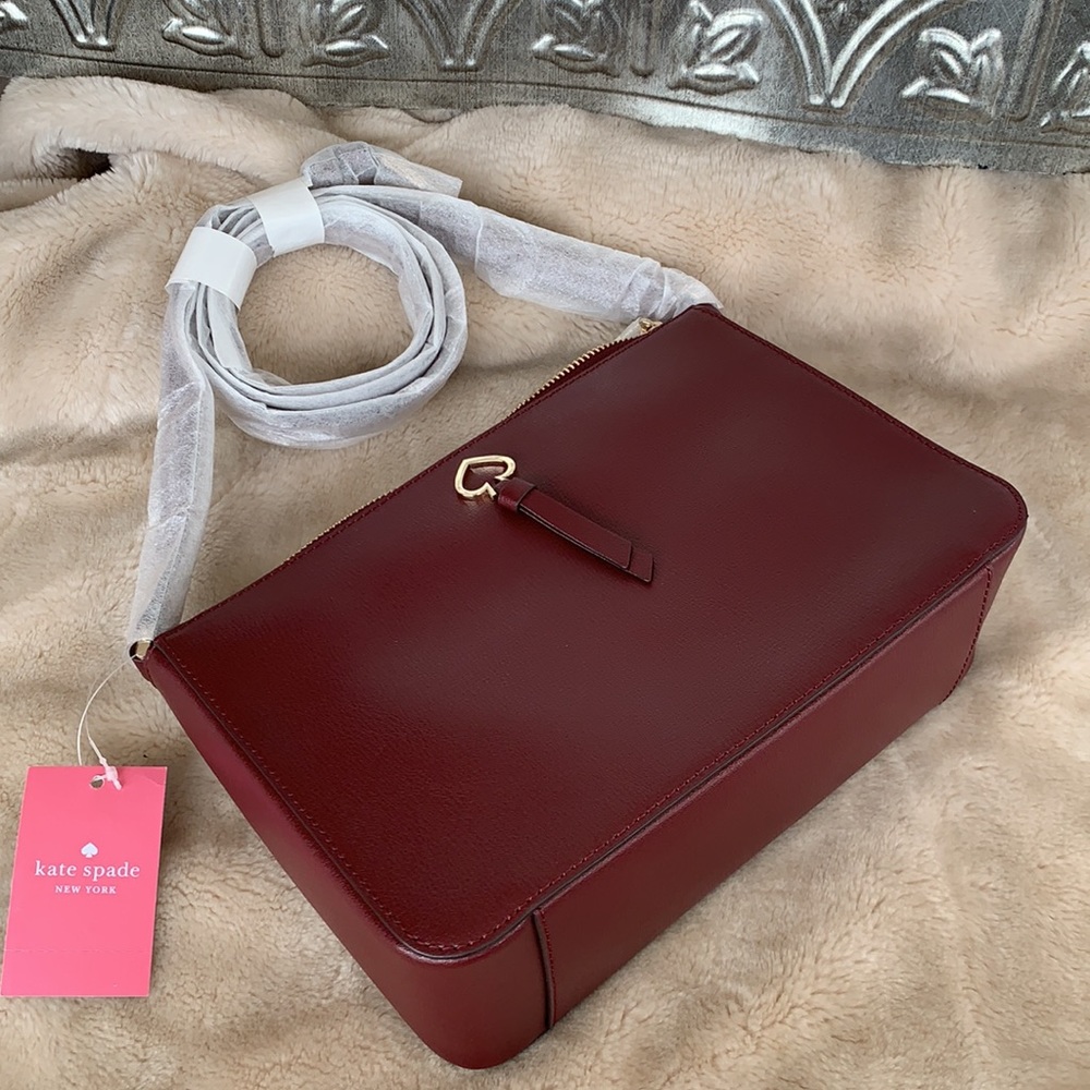 NWT Burgundy Kate Spade ♠️ Crossbody - Picture 2 of 7